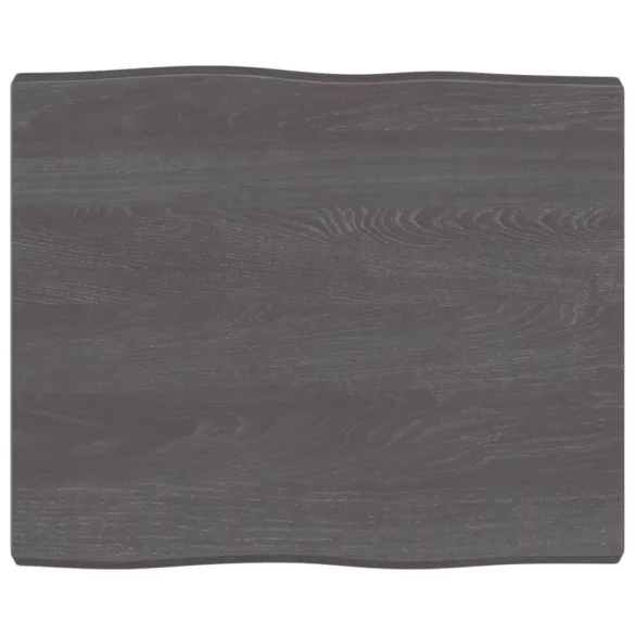 sötétbarna kezelt tömör asztallap 60x50x(2-4) cm