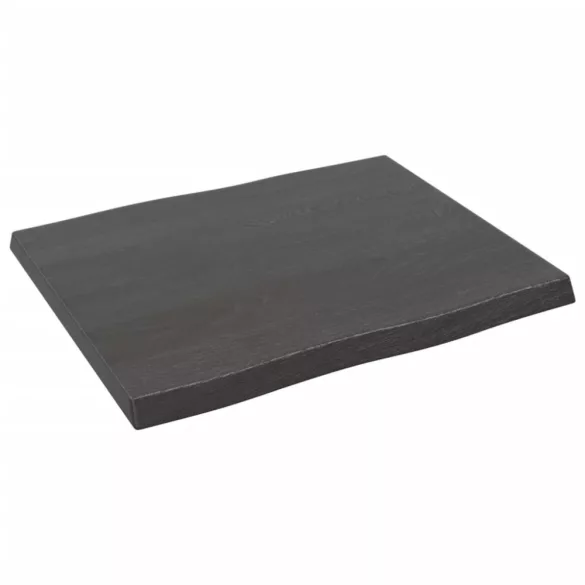 sötétbarna kezelt tömör asztallap 60x50x(2-4) cm