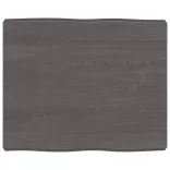 sötétbarna kezelt tömör asztallap 60x50x(2-6) cm