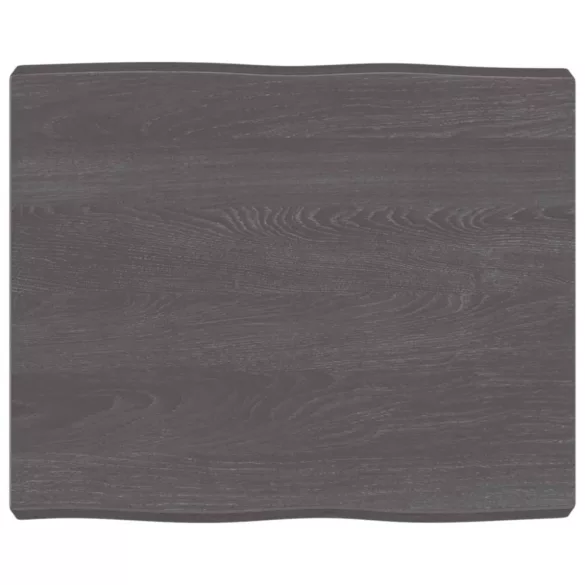 sötétbarna kezelt tömör asztallap 60x50x(2-6) cm