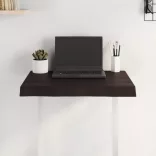 sötétbarna kezelt tömör asztallap 60x50x(2-6) cm