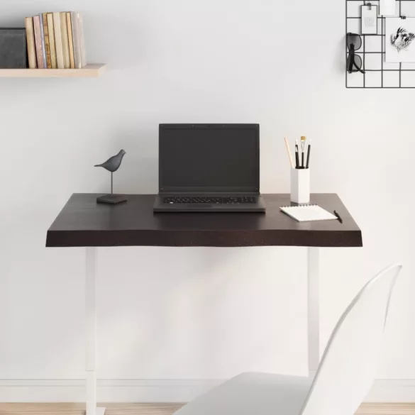 sötétbarna kezelt tömör asztallap 80x40x(2-4) cm