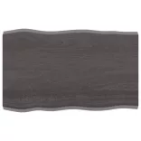 sötétbarna kezelt tömör asztallap 80x50x(2-4) cm