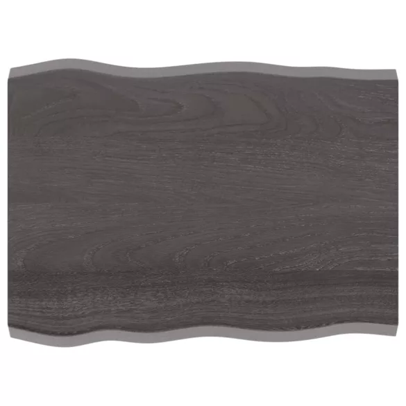 sötétbarna kezelt tömör asztallap 80x60x(2-4) cm