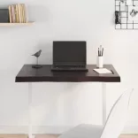 sötétbarna kezelt tömör asztallap 80x60x(2-4) cm