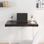 sötétbarna kezelt tömör asztallap 80x60x(2-6) cm