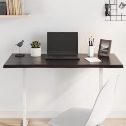   sötétbarna kezelt tömör tölgyfa asztallap 100 x 40 x 2 cm