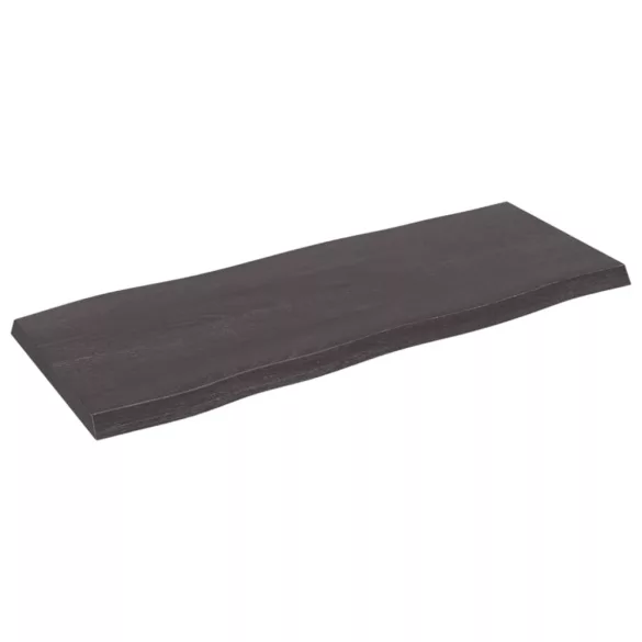 sötétbarna kezelt tömör asztallap 100x40x(2-4) cm