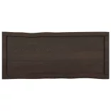 sötétbarna kezelt tömör asztallap 100x40x(2-4) cm