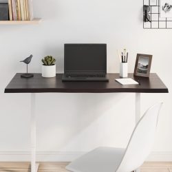   sötétbarna kezelt tömör tölgyfa asztallap 100 x 50 x 2 cm