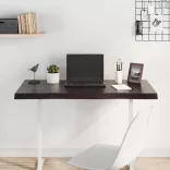 sötétbarna kezelt tömör asztallap 100x50x(2-4) cm