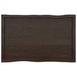 sötétbarna kezelt tömör asztallap 100x60x(2-4) cm