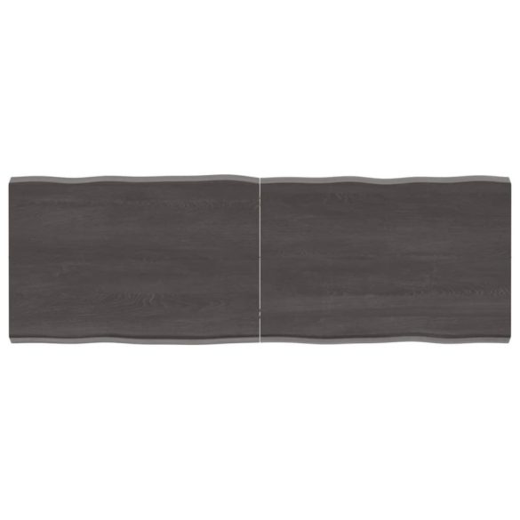 sötétbarna kezelt tömör asztallap 120x40x(2-4) cm