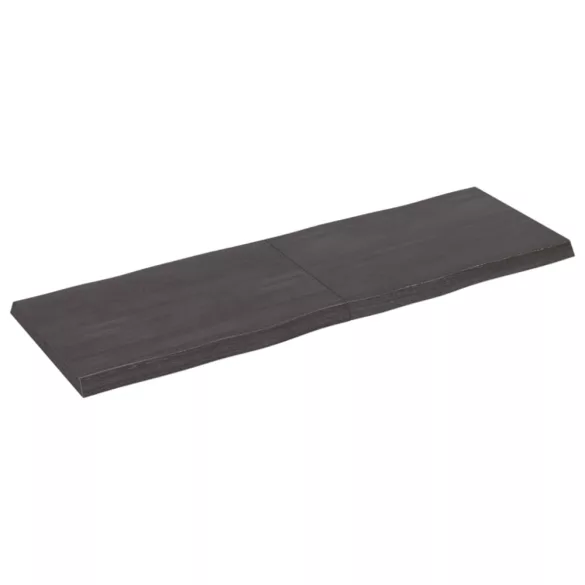 sötétbarna kezelt tömör asztallap 120x40x(2-4) cm