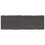 sötétbarna kezelt tömör asztallap 120x40x(2-6) cm
