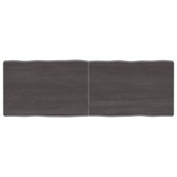 sötétbarna kezelt tömör asztallap 120x40x(2-6) cm