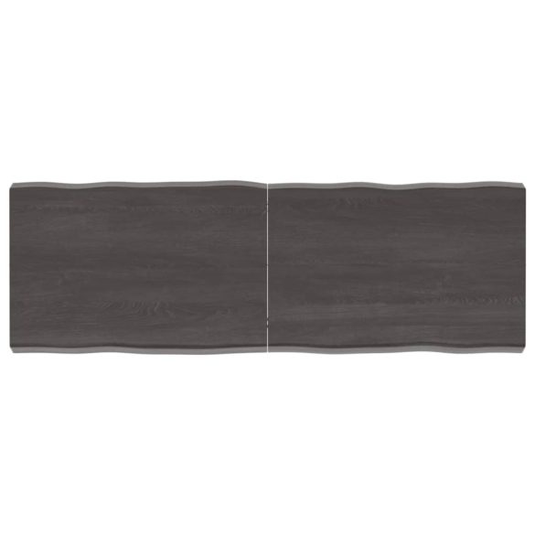 sötétbarna kezelt tömör asztallap 120x40x(2-6) cm