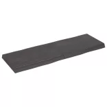 sötétbarna kezelt tömör asztallap 120x40x(2-6) cm