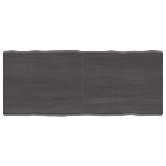 sötétbarna kezelt tömör asztallap 120x50x(2-4) cm