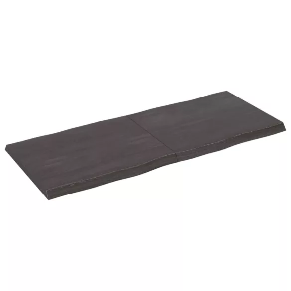 sötétbarna kezelt tömör asztallap 120x50x(2-4) cm