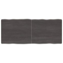 sötétbarna kezelt tömör asztallap 120x50x(2-6) cm