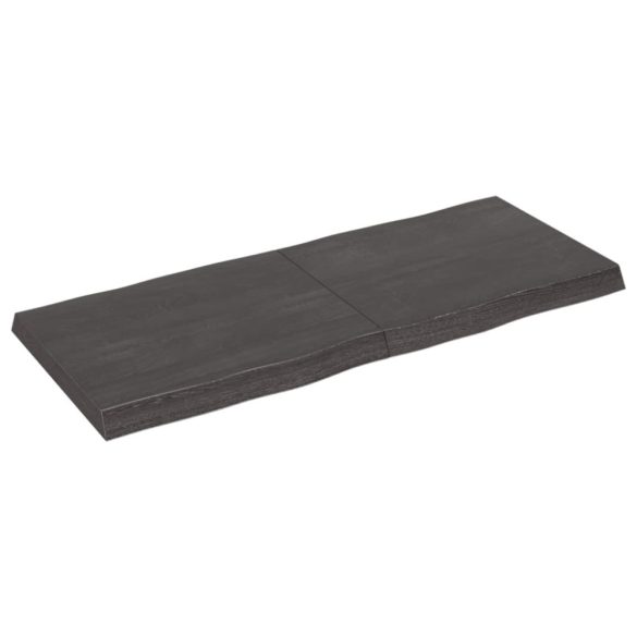 sötétbarna kezelt tömör asztallap 120x50x(2-6) cm