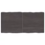 sötétbarna kezelt tömör asztallap 120x60x(2-4) cm