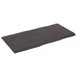 sötétbarna kezelt tömör asztallap 120x60x(2-4) cm