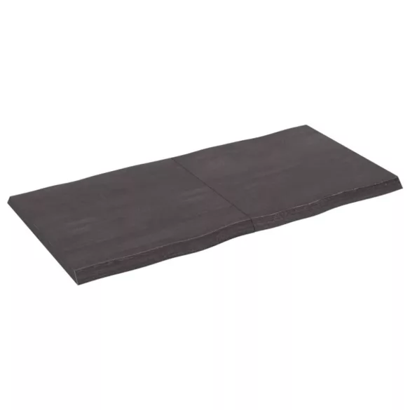 sötétbarna kezelt tömör asztallap 120x60x(2-4) cm