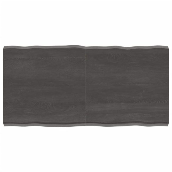 sötétbarna kezelt tömör asztallap 120x60x(2-6) cm