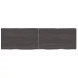 sötétbarna kezelt tömör asztallap 140x40x(2-4) cm