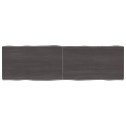 sötétbarna kezelt tömör asztallap 140x40x(2-4) cm