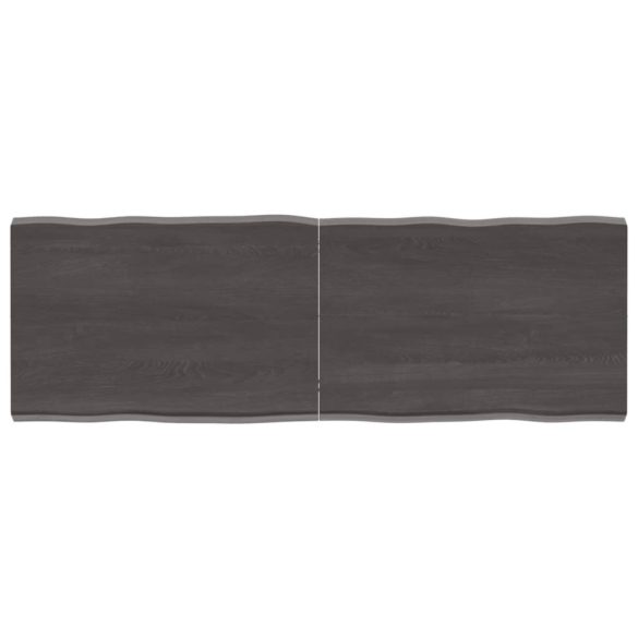 sötétbarna kezelt tömör asztallap 140x50x(2-4) cm