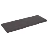 sötétbarna kezelt tömör asztallap 140x50x(2-4) cm