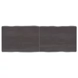 sötétbarna kezelt tömör asztallap 140x50x(2-6) cm
