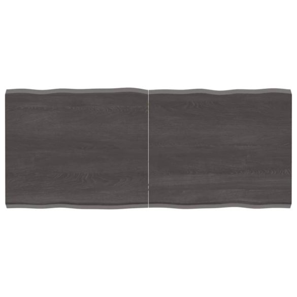 sötétbarna kezelt tömör asztallap 140x60x(2-4) cm