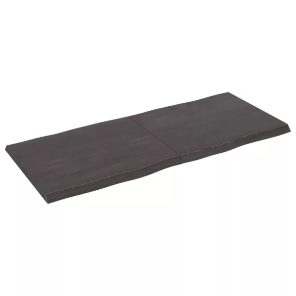 sötétbarna kezelt tömör asztallap 140x60x(2-4) cm