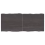 sötétbarna kezelt tömör asztallap 140x60x(2-6) cm