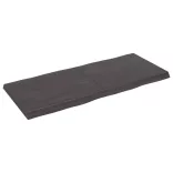 sötétbarna kezelt tömör asztallap 140x60x(2-6) cm