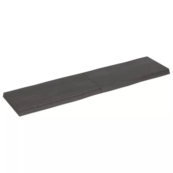 sötétbarna kezelt tömör asztallap 160x40x(2-6) cm