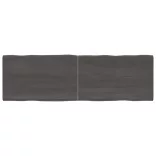 sötétbarna kezelt tömör asztallap 160x50x(2-4) cm