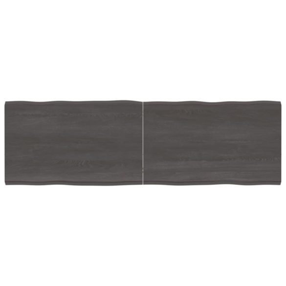 sötétbarna kezelt tömör asztallap 160x50x(2-4) cm