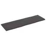 sötétbarna kezelt tömör asztallap 160x50x(2-4) cm