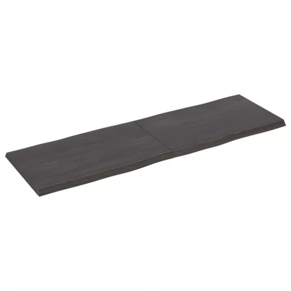 sötétbarna kezelt tömör asztallap 160x50x(2-4) cm