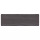 sötétbarna kezelt tömör asztallap 160x50x(2-6) cm