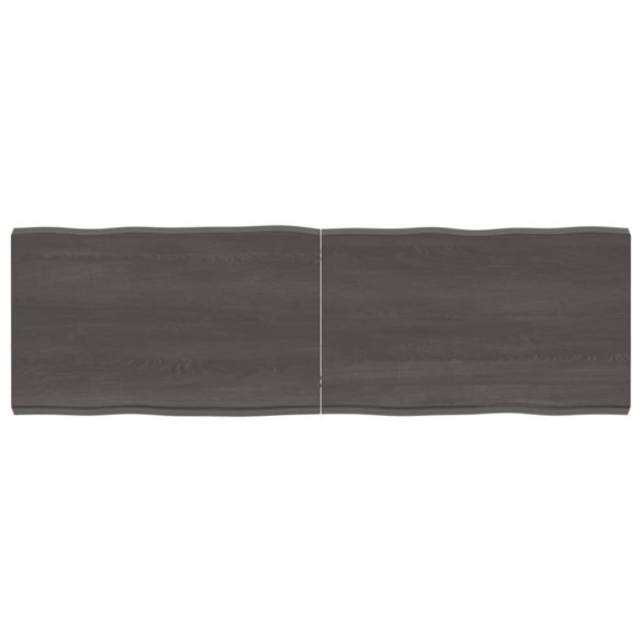 sötétbarna kezelt tömör asztallap 160x50x(2-6) cm