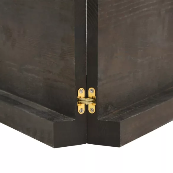 sötétbarna kezelt tömör asztallap 160x50x(2-6) cm