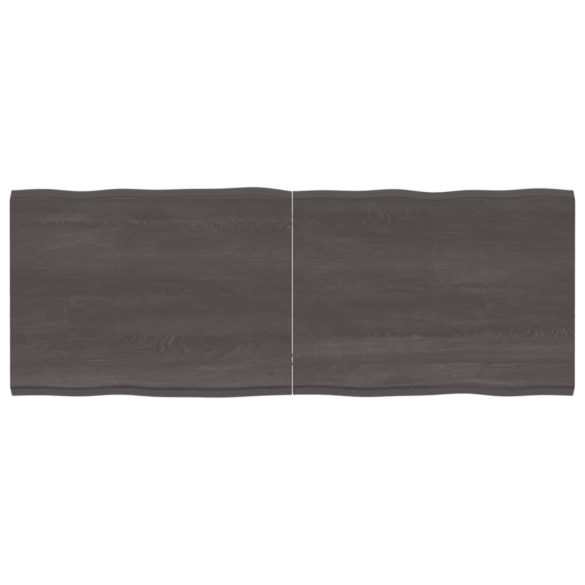 sötétbarna kezelt tömör asztallap 160x60x(2-4) cm