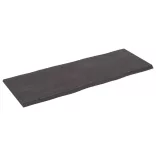sötétbarna kezelt tömör asztallap 160x60x(2-4) cm