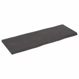 sötétbarna kezelt tömör asztallap 160x60x(2-6) cm